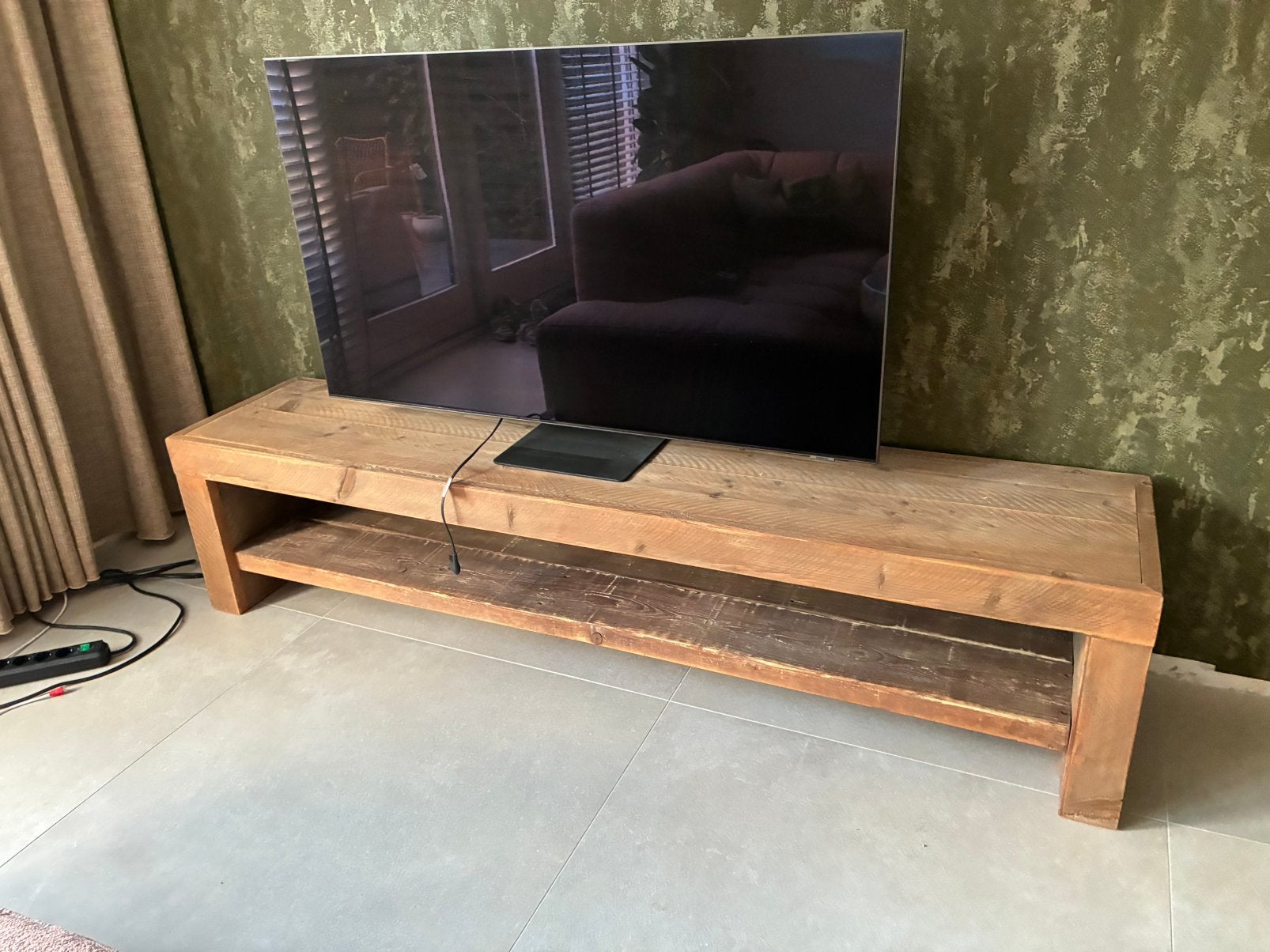 Houten (grenen) kast/ Tv-meubel, Huis en Inrichting, Ophalen, Gebruikt, 150 tot 200 cm, Minder dan 100 cm