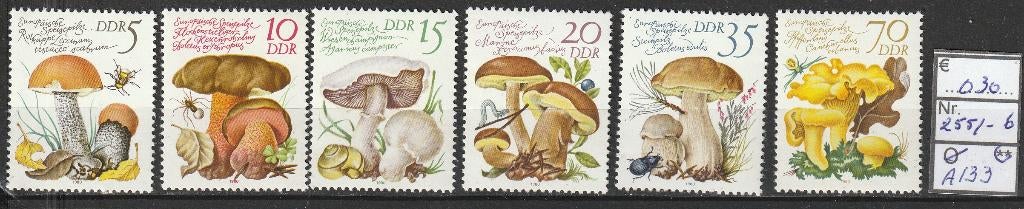 DDR Paddenstoelen Michel 2551-6 Nr.A133p, Verzenden, DDR, Postfris