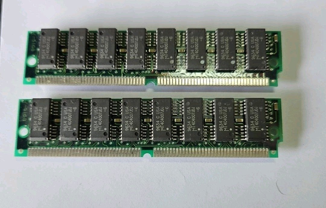 2 4MB SIMM – Micron / TI – 72-pin – Retro PC, Computers en Software, RAM geheugen, Ophalen of Verzenden, Overige soorten, Desktop