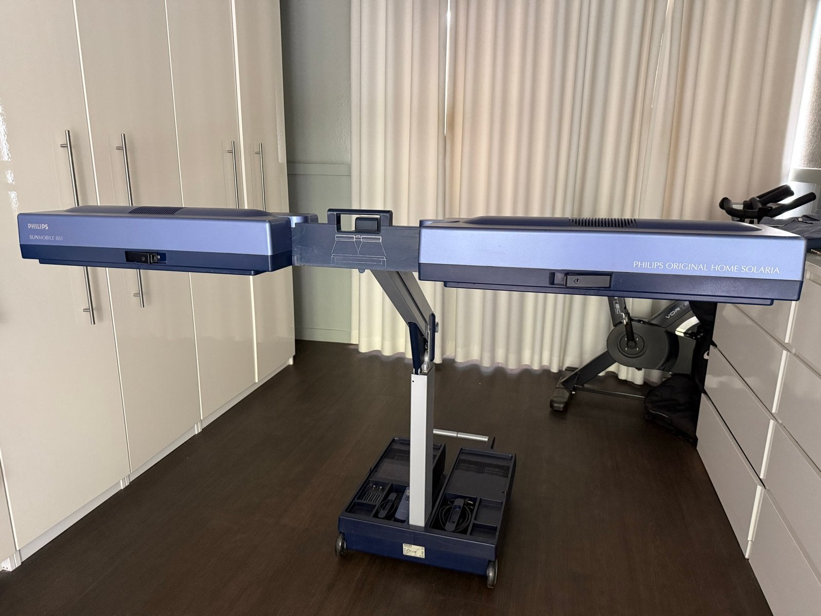 Philips Sunmobile HB 861 Dubbelzijdige Zonnebank, Ophalen, Gebruikt, Zonnebank dubbelzijdig, Minder dan 10 lampen
