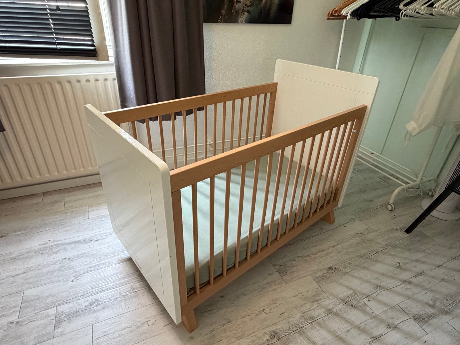 Ledikant bopita lisa, evt incl. matras en hoeslakens, Ophalen, Gebruikt, Ledikant