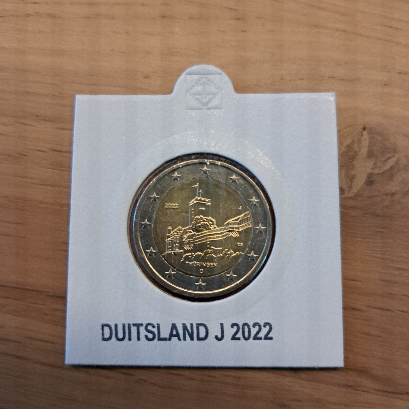 2 Euro Duitsland 2022  Wartburg Thüringen UNC, Postzegels en Munten, Ophalen of Verzenden, Duitsland, 2 euro, Losse munt