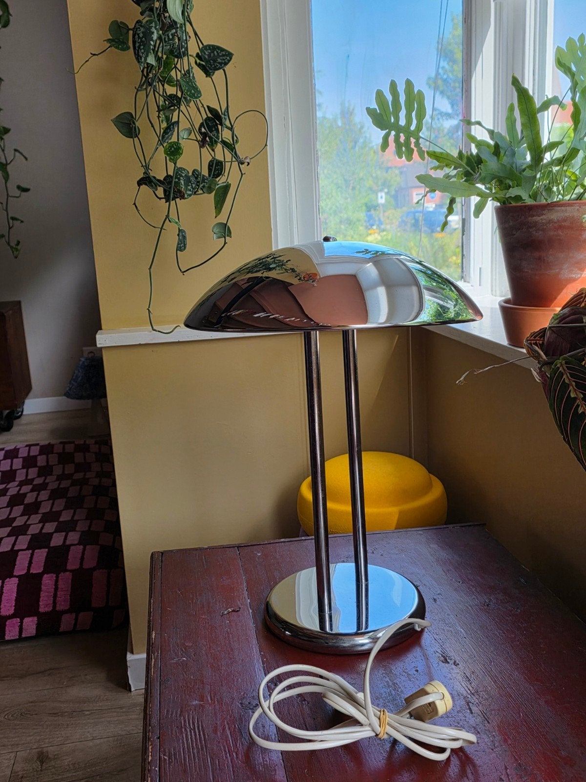 Vintage IKEA Barad Mushroom Lamp Chroom | Robert Sonneman St, Ophalen of Verzenden