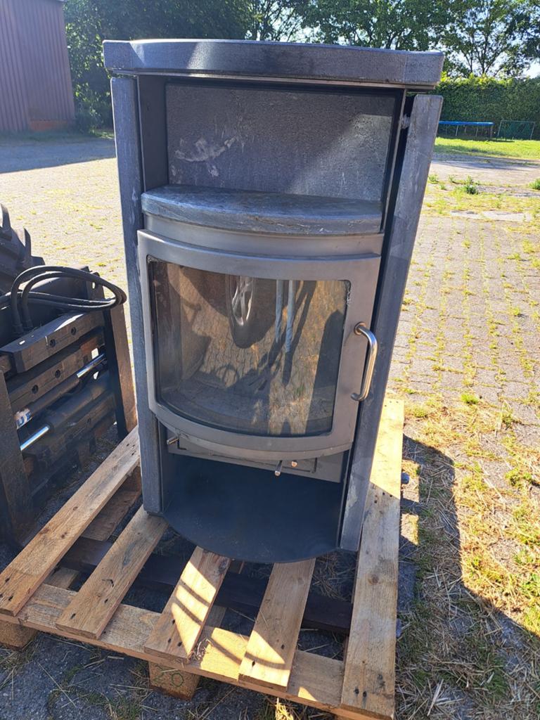 Houthaard met speksteen bekleding houtkachel speksteen, Huis en Inrichting, Ophalen of Verzenden, Gebruikt, Vrijstaande haard