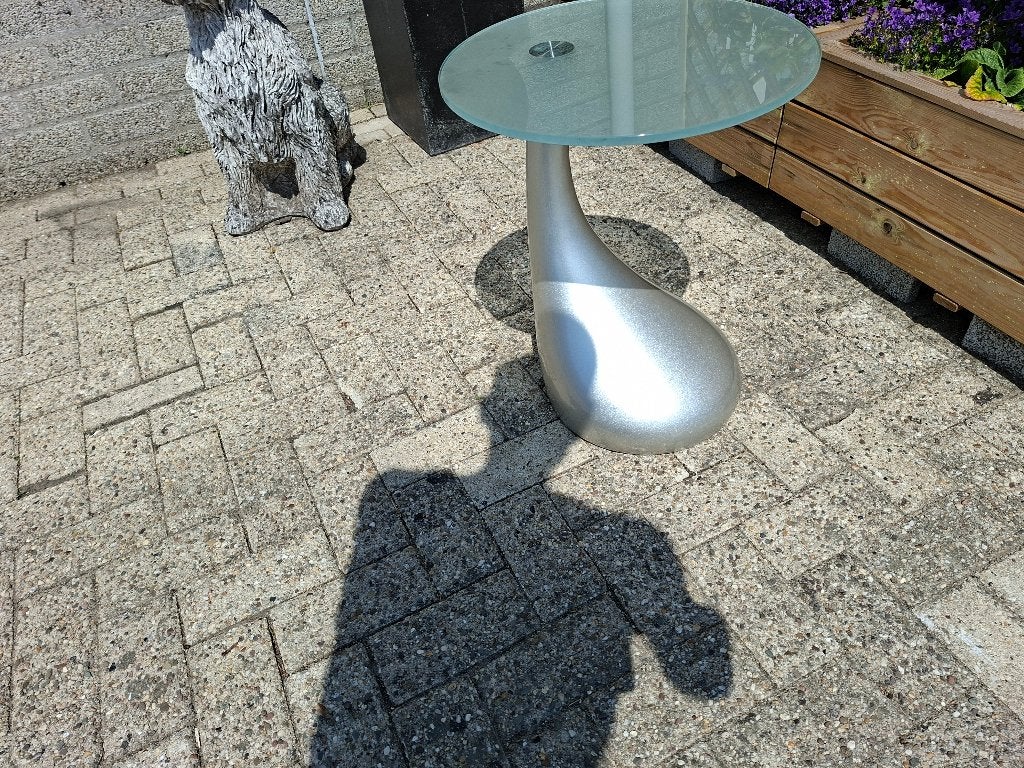mooie gave nuvigro design salontafel /bijzettafel, Huis en Inrichting, Ophalen, Rond, Zo goed als nieuw, 75 cm of meer