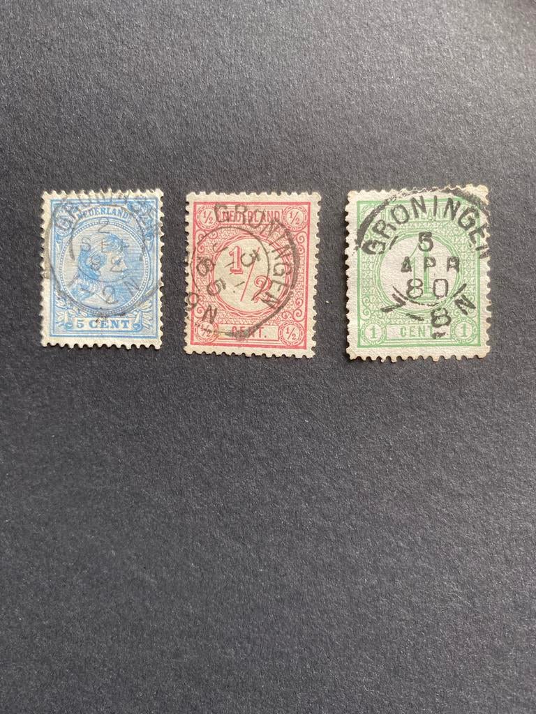 Kleinrondstempels Groningen, Ophalen of Verzenden, T/m 1940, Gestempeld