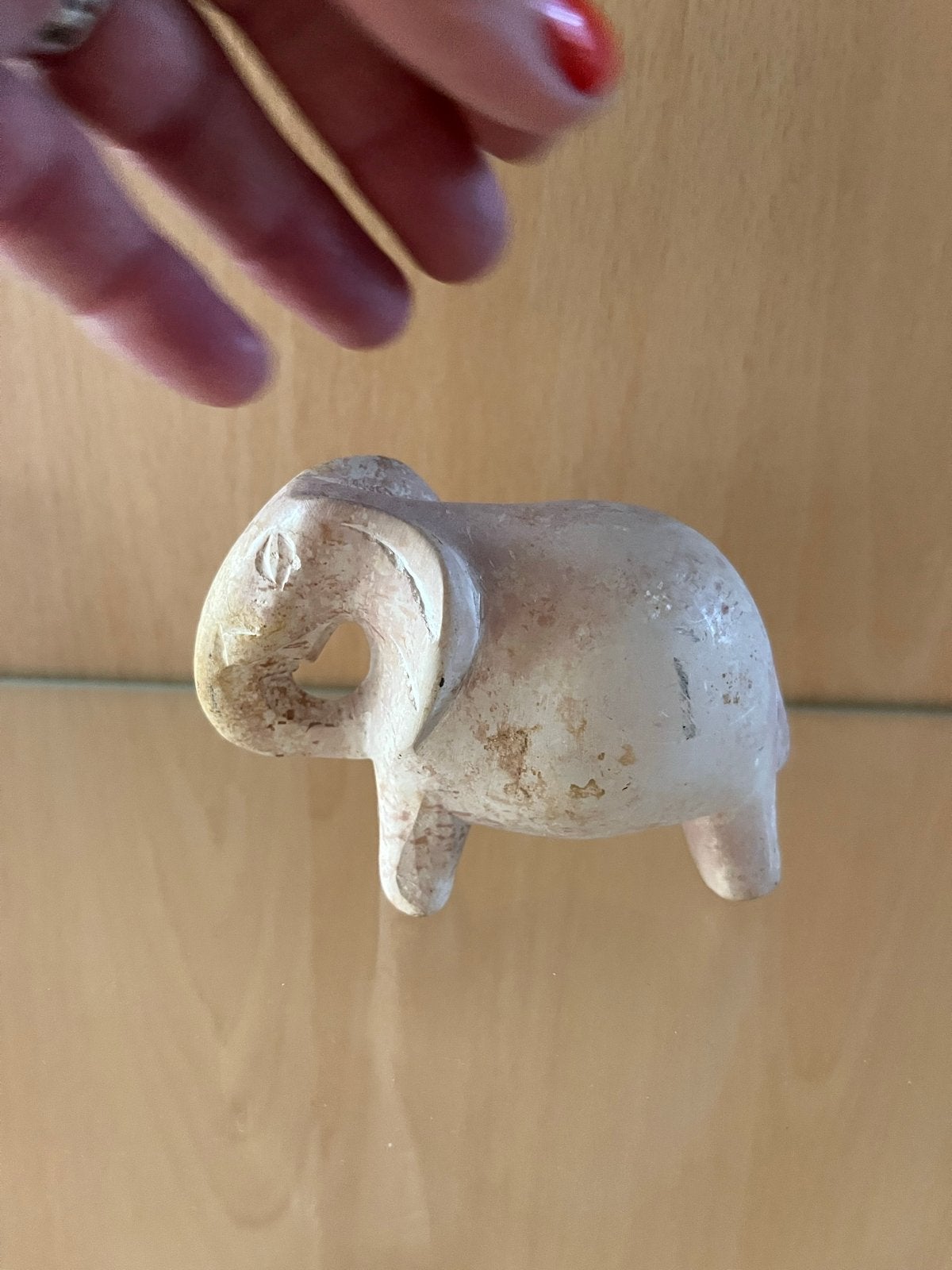 Vintage Olifant Beeldje - Decoratief en Uniek, Ophalen of Verzenden, Gebruikt, Dier