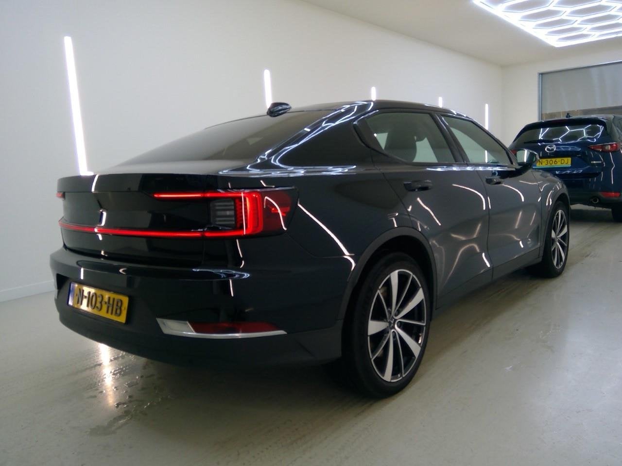 Polestar 2 Long Range Dual Motor 408PK 78kWh 92.82% SoH Laun, Auto's, Polestar 2, Stof, Gebruikt, Zwart