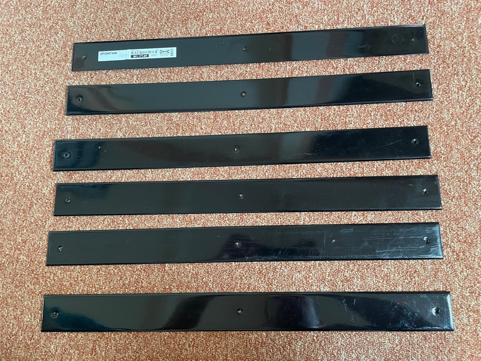 IKEA Spontan magneetstrips, Ophalen of Verzenden, Gebruikt, Zwart, Metaal