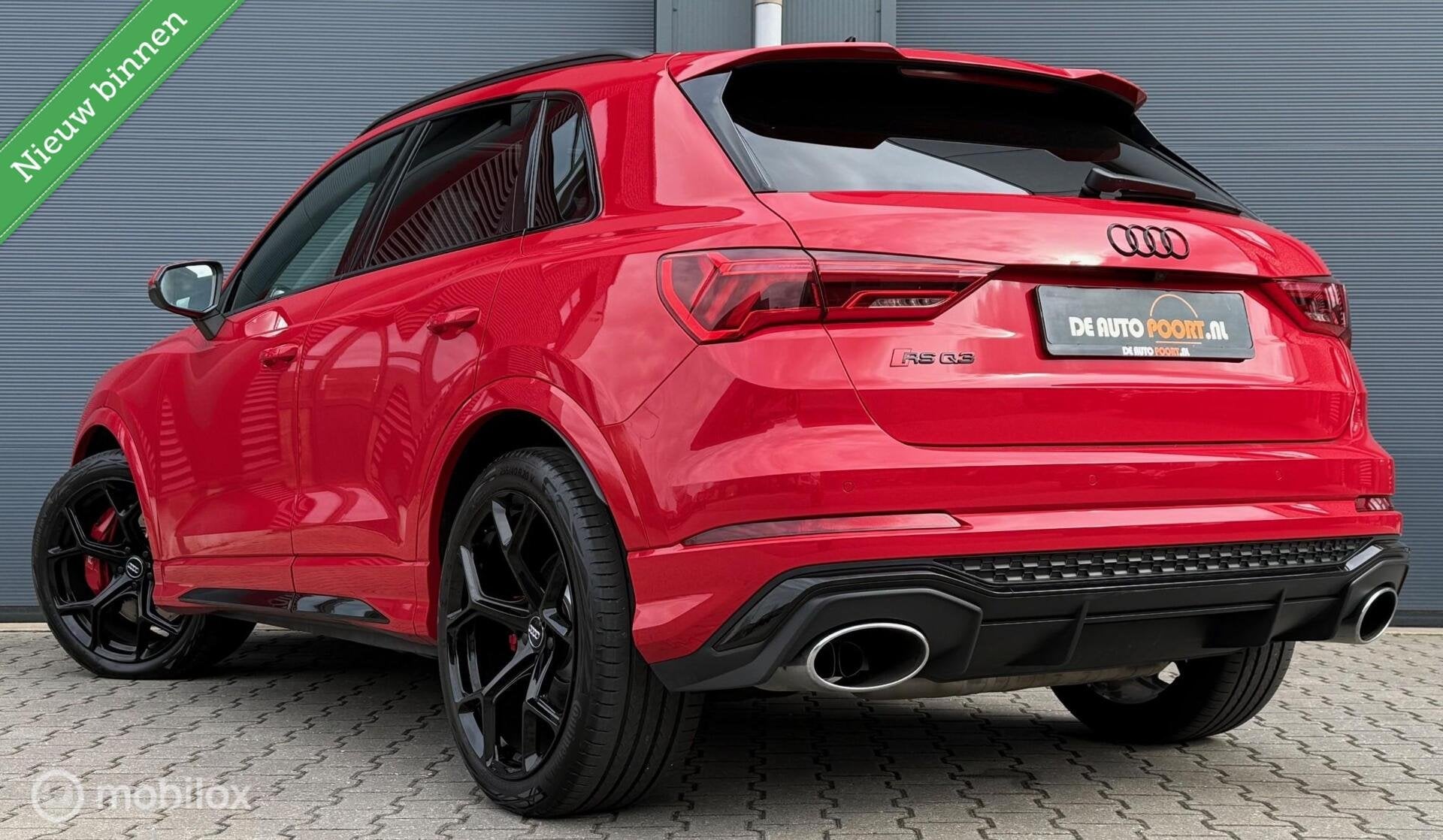 Audi RS Q3 2.5 TFSI BTW-auto/Pano.dak/Viritual/B&O/20’/Bla, Auto's, Audi, Gebruikt, Met garantie (alle), Bedrijf, Vierwielaandrijving
