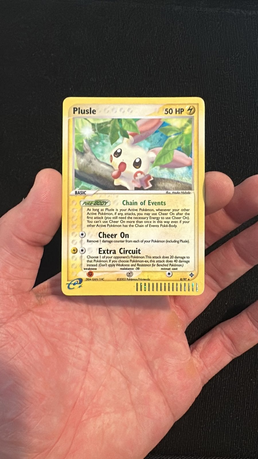 Plusle 8/97 - HOLO - Pracht staat!, Hobby en Vrije tijd, Verzamelkaartspellen | Pokémon, Ophalen of Verzenden, Gebruikt, Losse kaart