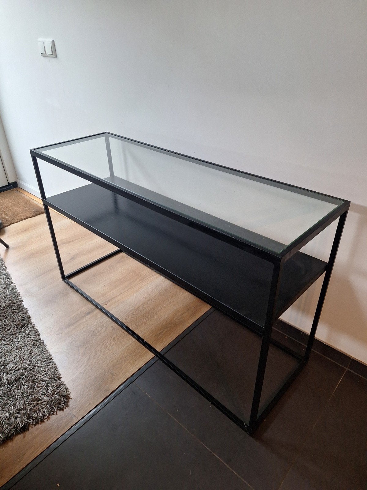 Bijzettafel of televisietafel, Huis en Inrichting, Tafels | Sidetables, Ophalen, Gebruikt, 100 tot 150 cm, 25 tot 50 cm