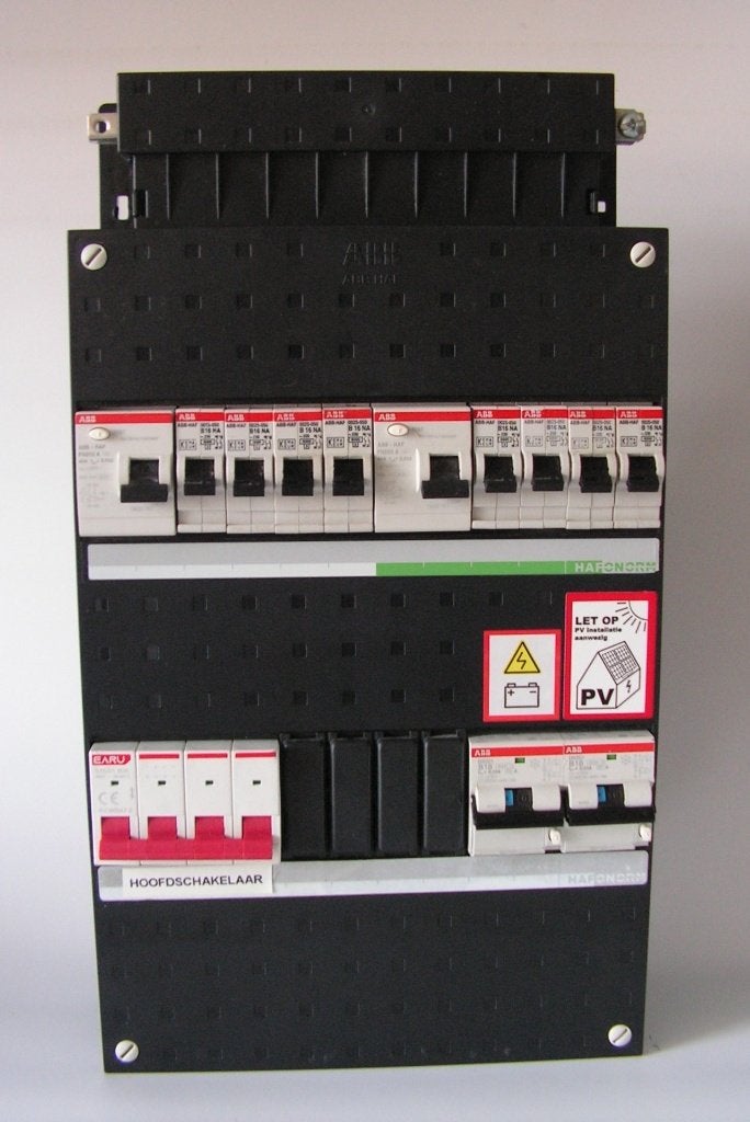 ABB busboard 3-fase 8 groepenkast met PV + TB, Ophalen of Verzenden, Gebruikt, ABB, Groepenkast