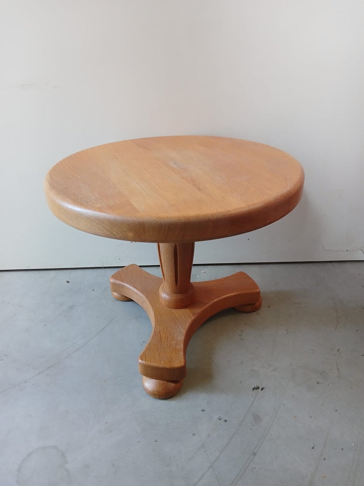 Houten bijzettafel rond, 22 cm hoog, 39 cm diameter, Huis en Inrichting, Tafels | Bijzettafels, Ophalen, Minder dan 45 cm, Gebruikt