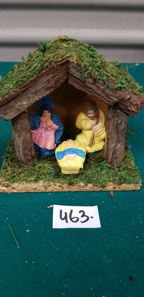 463,]   kerststal klein met beeldjes, Ophalen of Verzenden, 'T Olde Gre-j, Info@toldegrej.nl, Endepoelstraat 20f Didam