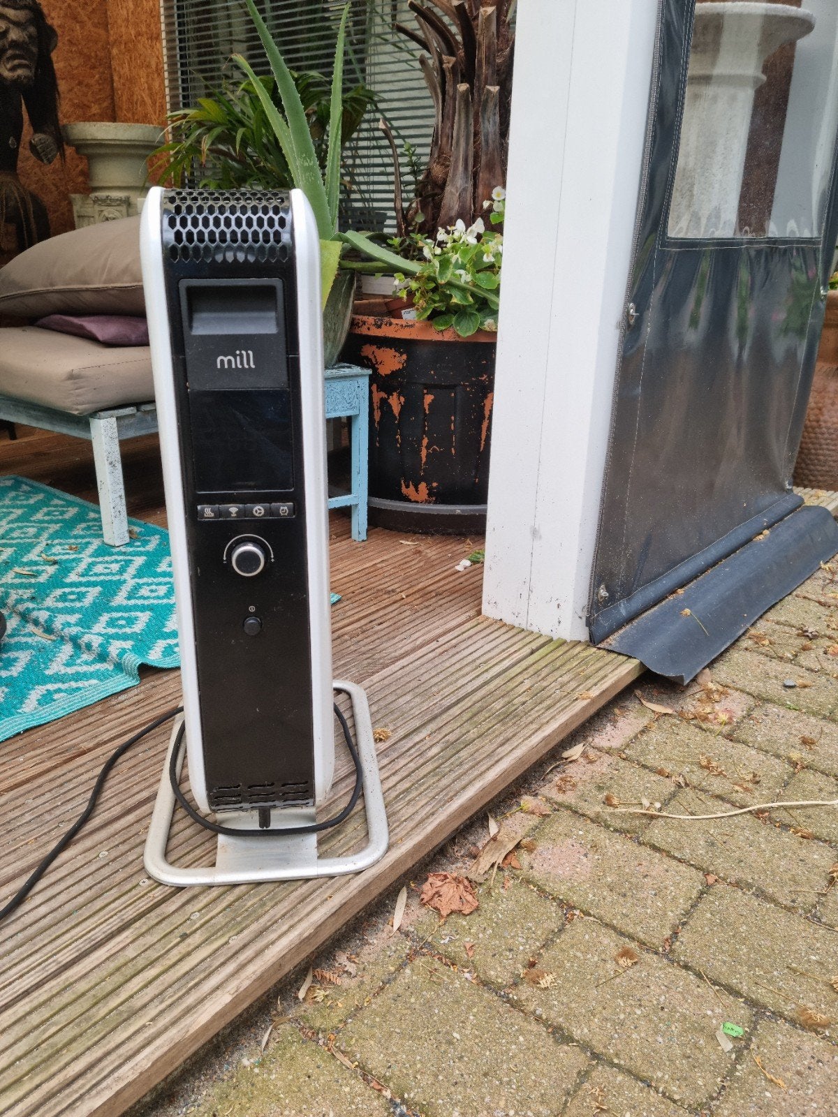 Mill Gentle Air WiFi oliegevulde radiator, 2 jaar oud, Ophalen, 30 tot 80 cm, Hoog rendement (Hr), Radiator