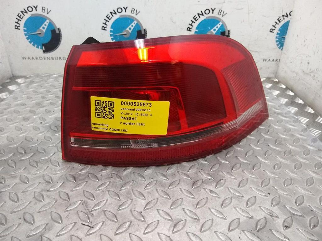 VOLKSWAGEN PASSAT 1.8 TSI Highline  ACHTERLICHT R 2012, Ophalen of Verzenden, Gebruikt, Stiba lid