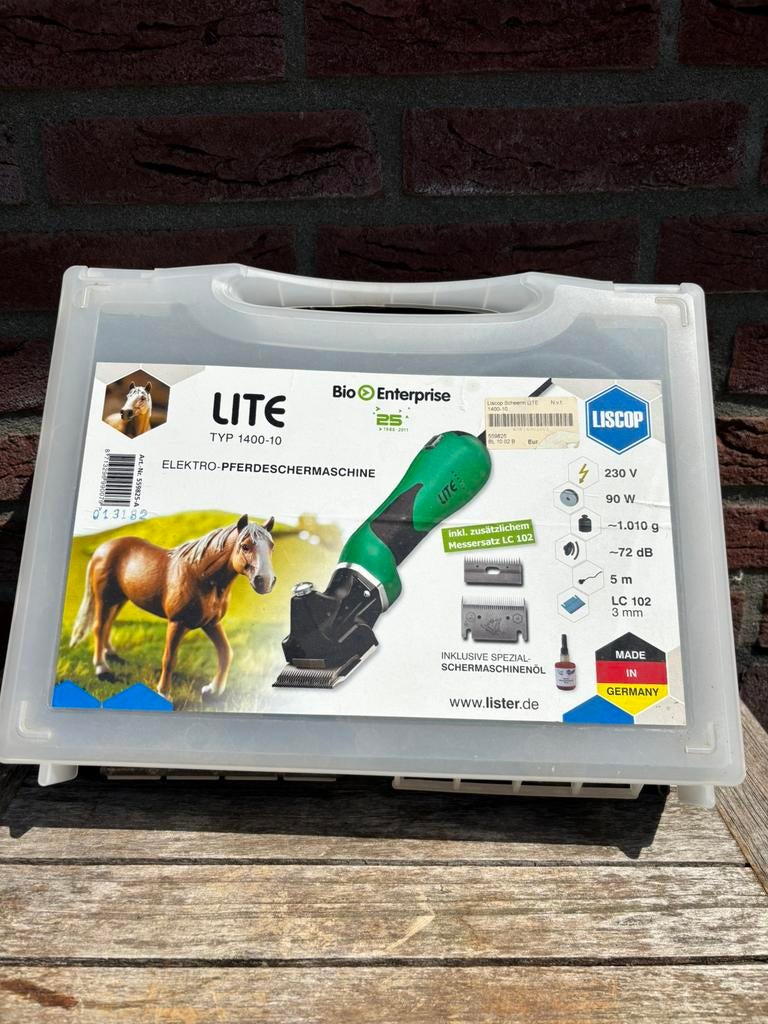 Liscop scheermachine Lite type 1400-10, Ophalen of Verzenden, Zo goed als nieuw