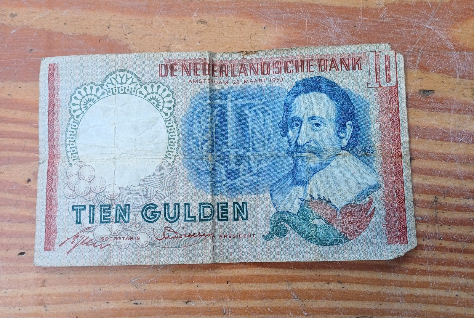 Briefje 10 gulden., Ophalen of Verzenden, 10 gulden