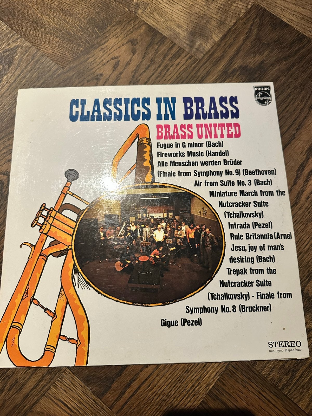 Classics in Brass - Brass United LP (Philips), Ophalen, Gebruikt, Modernisme tot heden, 12 inch