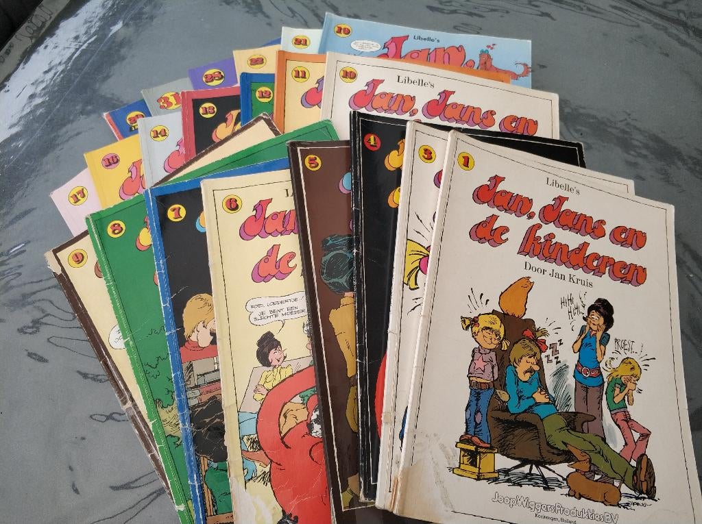 24 jan jans en de kinderen, Boeken, Stripboeken, Meerdere stripboeken, Ophalen of Verzenden, Gelezen