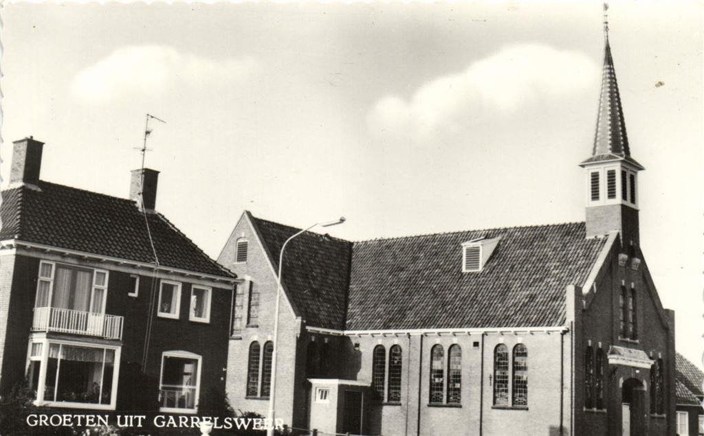 Groeten uit Garrelsweer - kerk - ongelopen, Ophalen of Verzenden, 1960 tot 1980, Ongelopen, Noord-Brabant