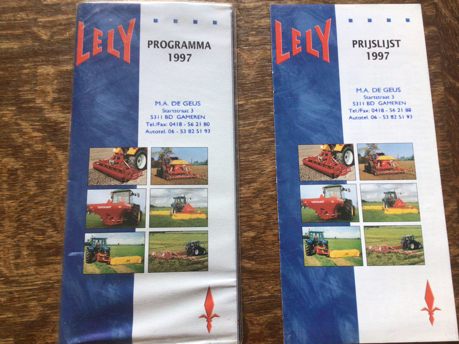 Lely Programma en Prijslijst 1997 - Landbouwmachines, Ophalen of Verzenden