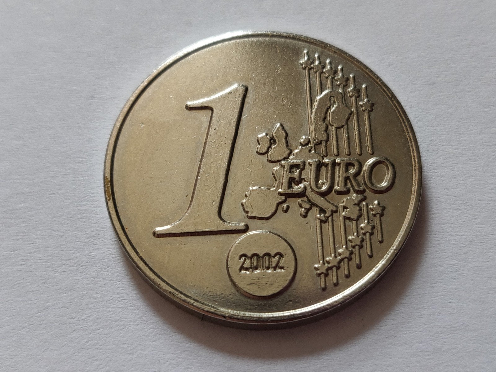 T704 Munt Euro 2002 keerzijde Gulden 1998, Postzegels en Munten, Munten | Nederland, Ophalen of Verzenden