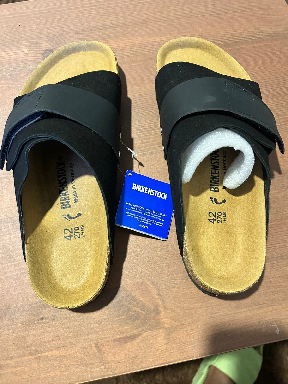 Birkenstock kyoto black maat 42, Kleding | Heren, Schoenen, Sandalen, Zwart, Nieuw, Ophalen of Verzenden
