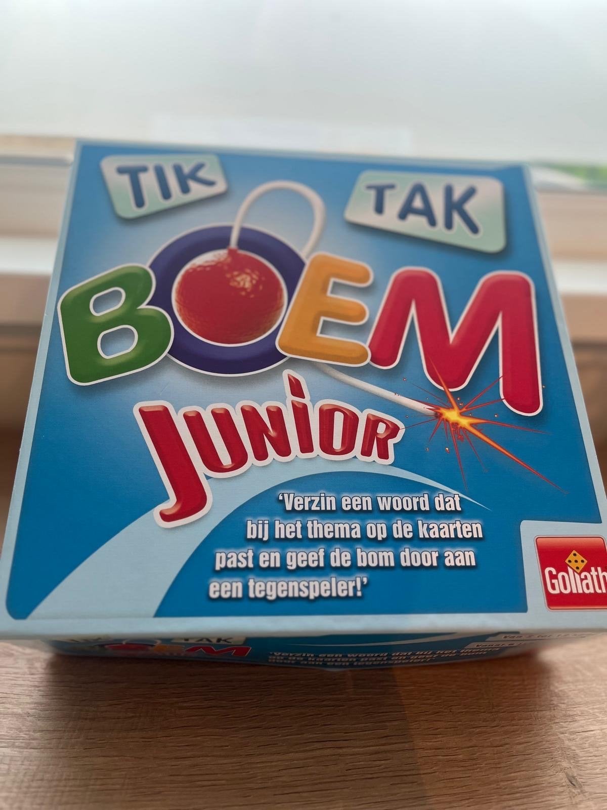 Tik Tak Boem Junior - Leuk gezelschapsspel voor kinderen, Een of twee spelers, Verzenden, Zo goed als nieuw