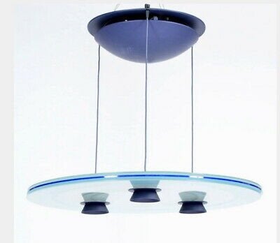 Vintage Aurora Arteluce plafondlamp, Ophalen, Zo goed als nieuw, Glas, Italiaans design