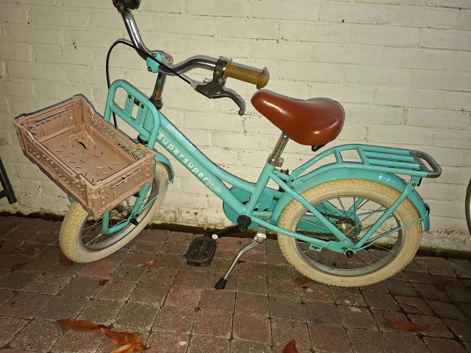 Kinderfietsje 18 inch - SuperSuper, Ophalen, Velgrem, SuperSuper, 16 tot 20 inch