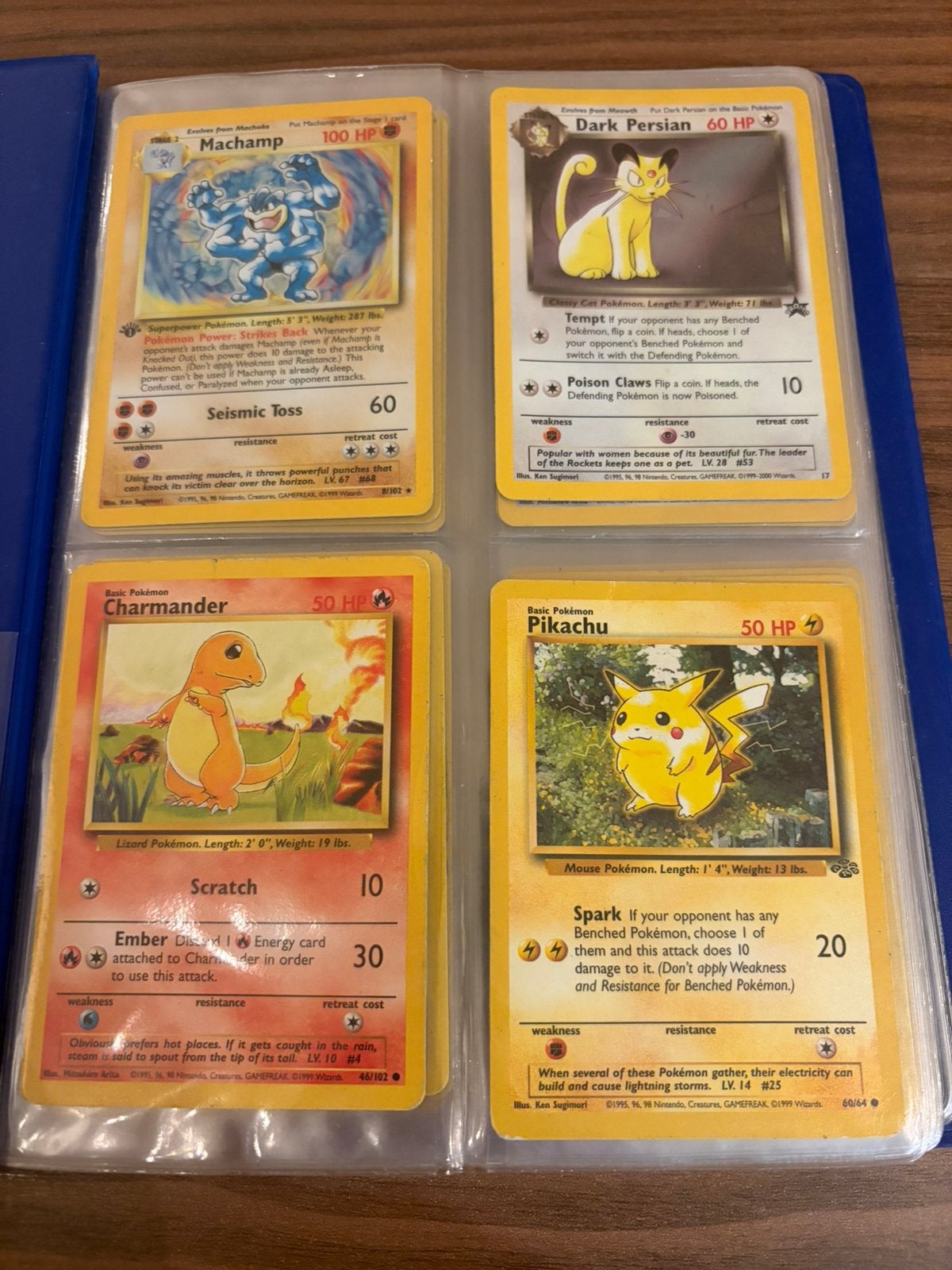 Pokémon kaarten lot – (1999-2000) + Dark Persian Holo, Ophalen of Verzenden, Gebruikt, Meerdere kaarten