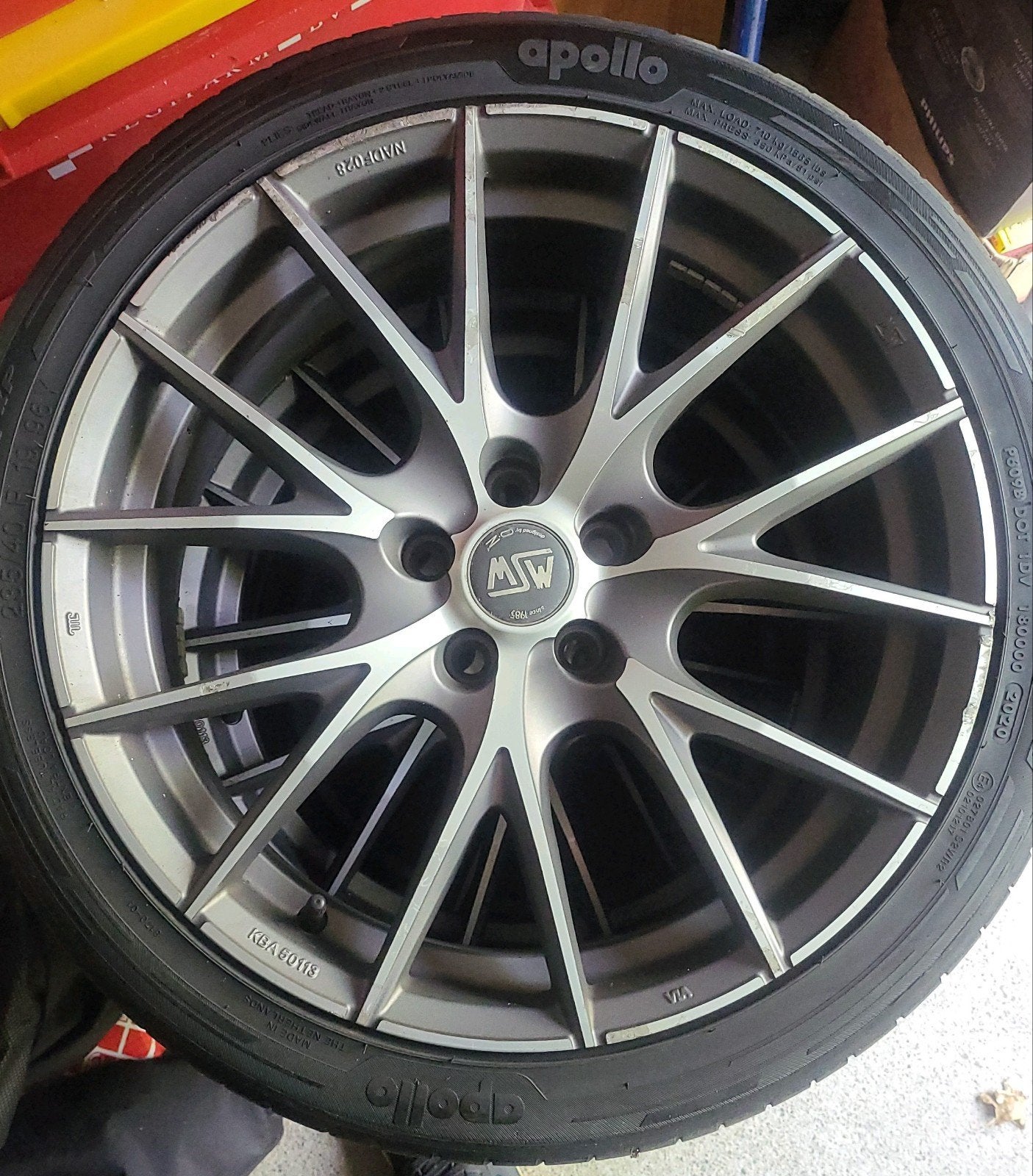 Velgen set met Apollo Aspire XP banden, Ophalen, Gebruikt