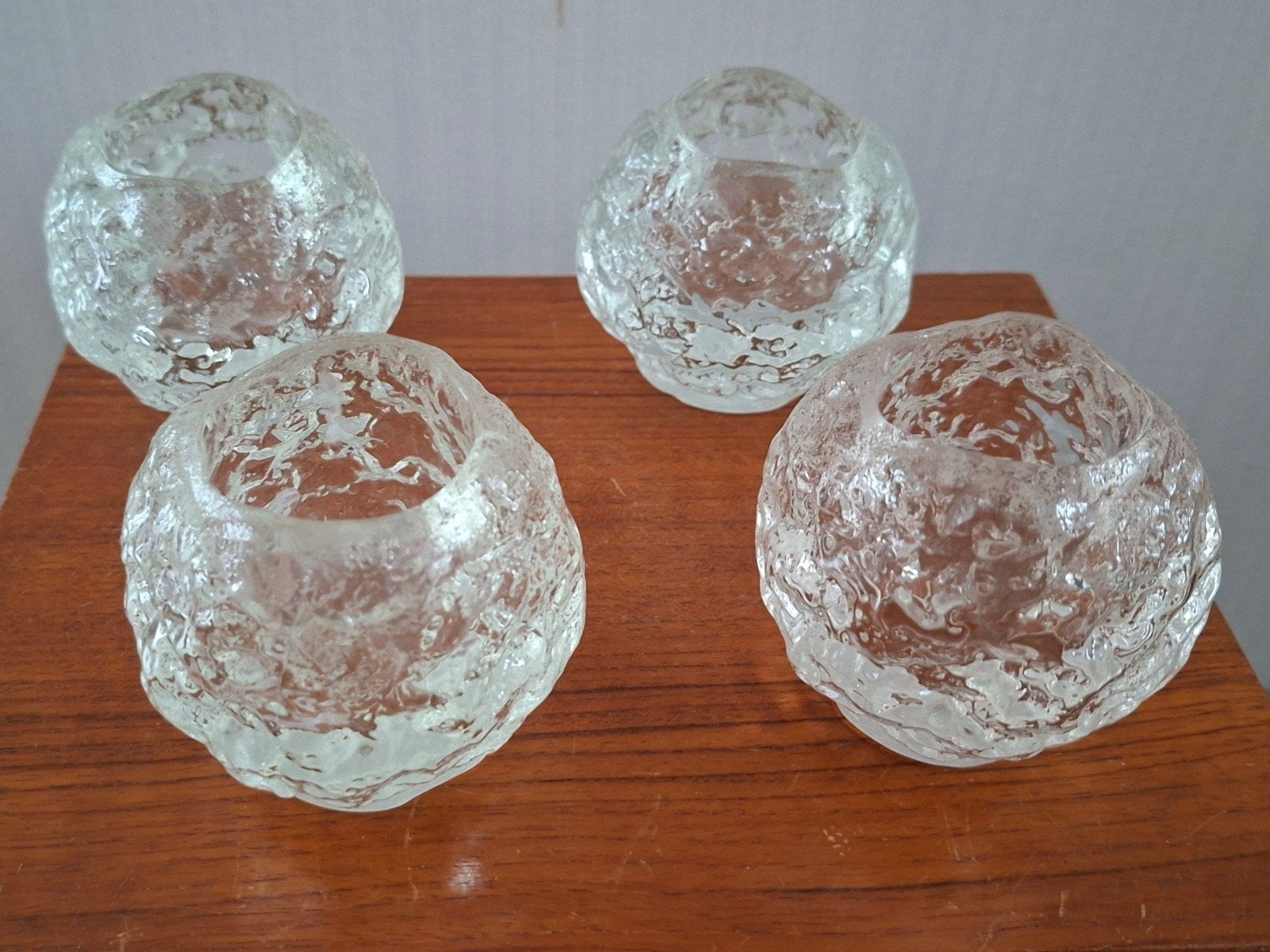 Kosta Boda snowbal 4x jaren 70, Ophalen of Verzenden