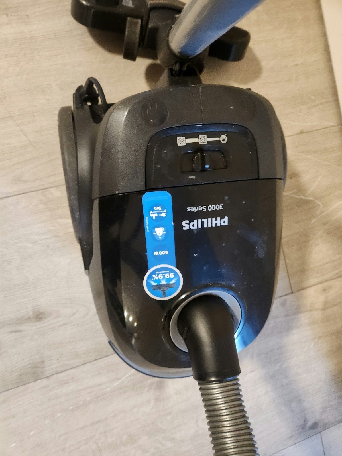 Philips 3000 Series stofzuiger - 900W - Zwart, Stofzak, Gebruikt, Philips, Ophalen of Verzenden