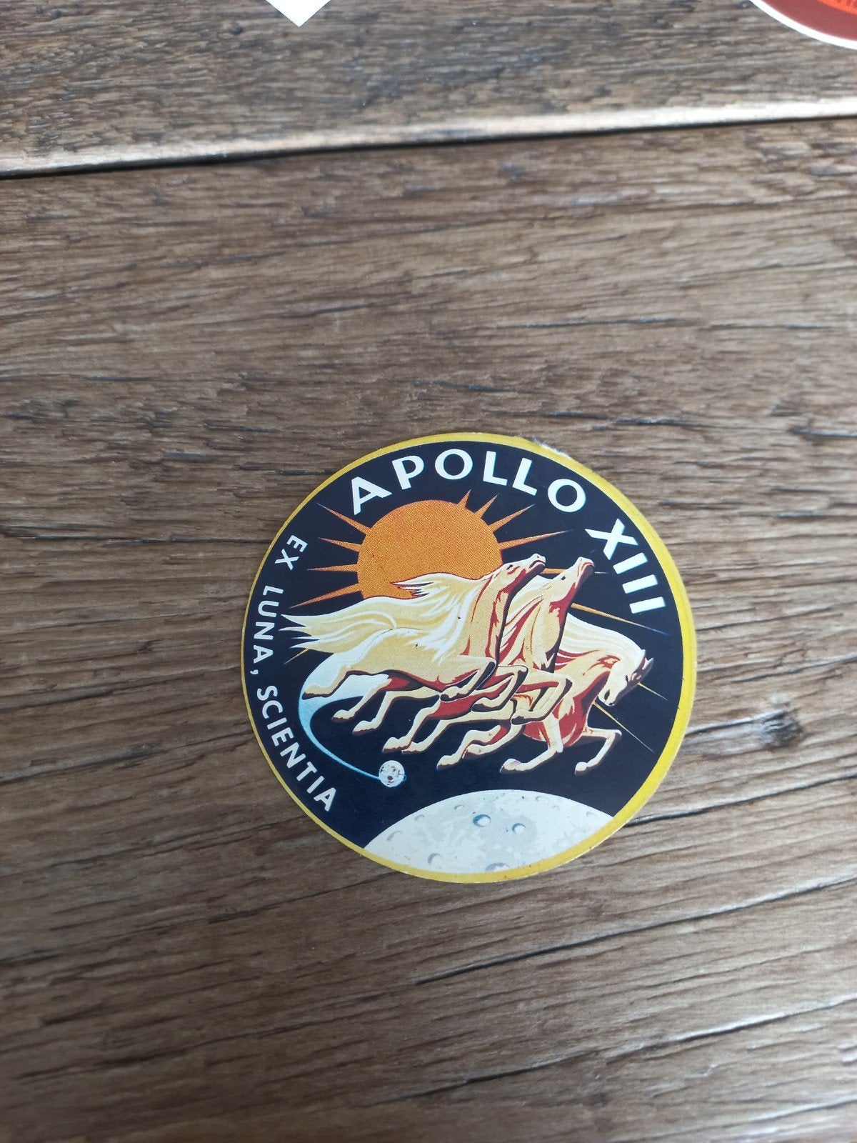 Apollo XIII Ruimtevaart Sticker - Ex Luna, Scientia, Verzamelen, Ophalen of Verzenden, Nieuw, Overige typen