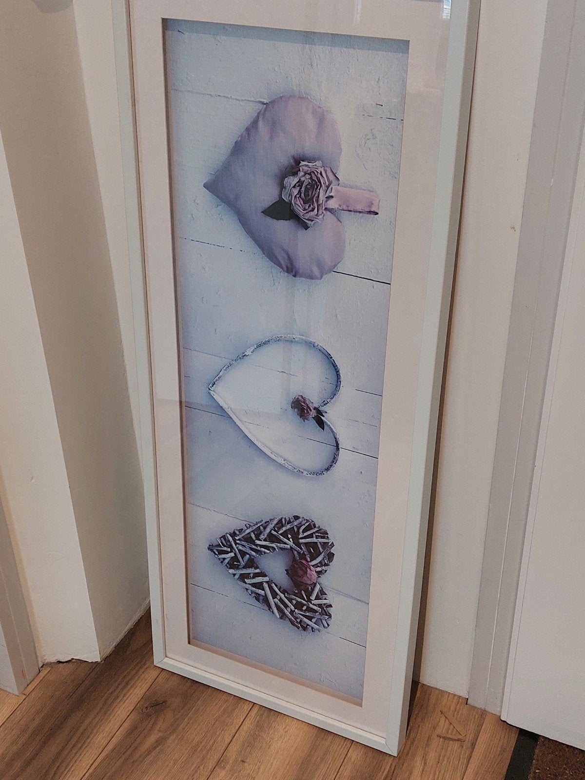 Gratis Leenbakker schilderij met harten, Ophalen, Minder dan 50 cm, Gebruikt, Schilderij