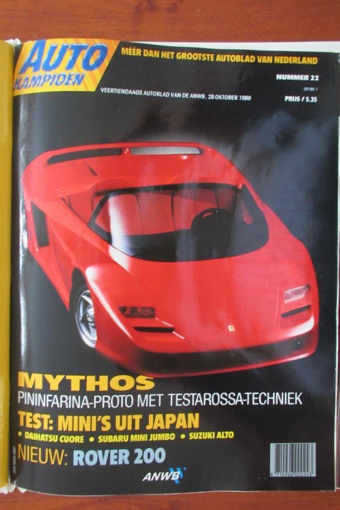 Autokampioen 22 1989 Pininfarina Mythos, Fiesta XR2i, 911, Boeken, Auto's | Folders en Tijdschriften, Ophalen of Verzenden, Nieuw