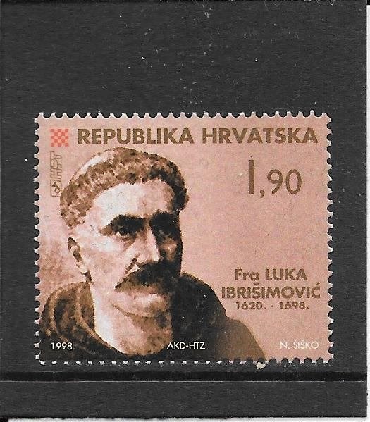 Kroatië sterfdag L. Ibrisimovic, Ophalen of Verzenden, Overige landen, Postfris