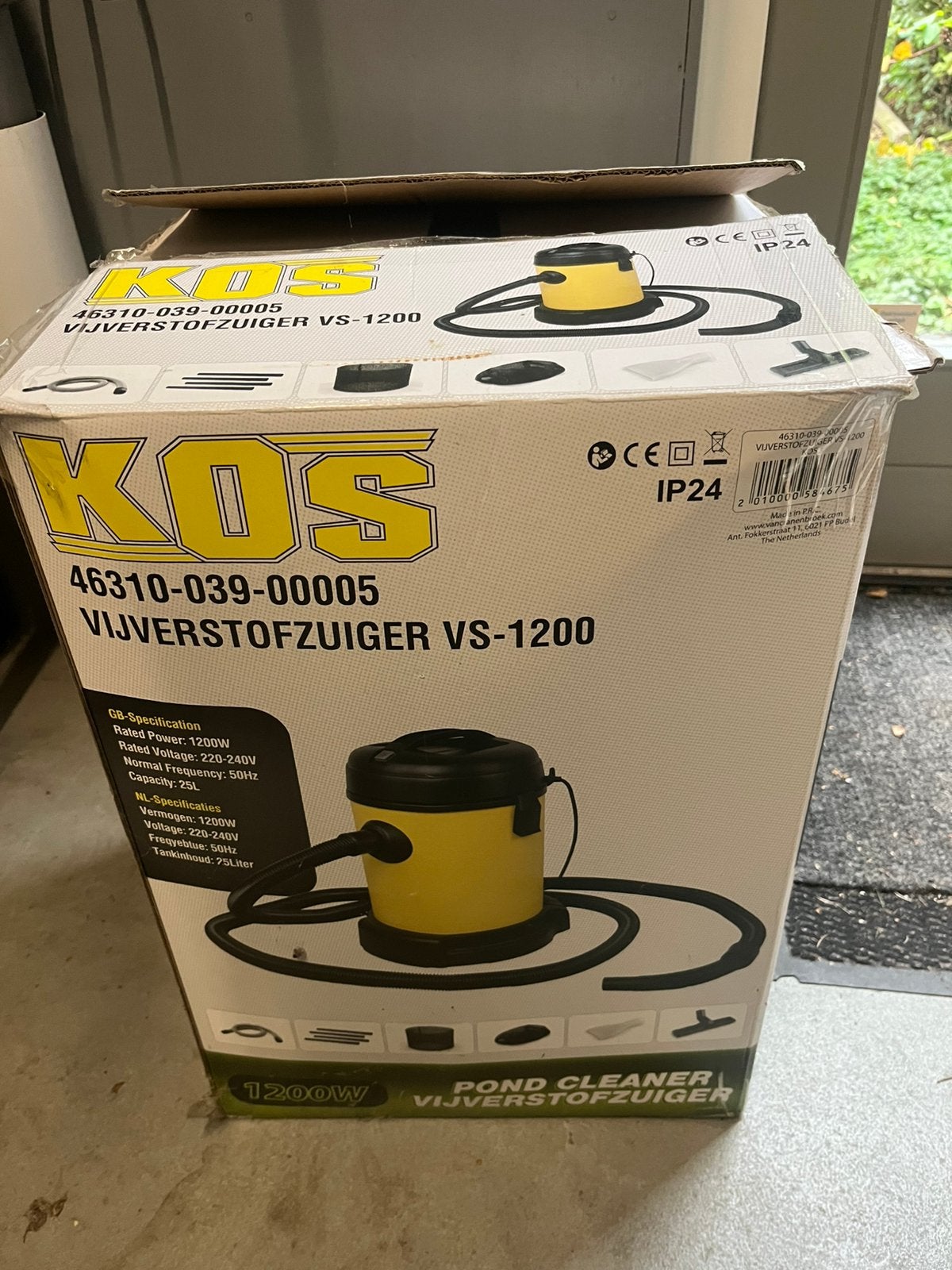 Vijverstofzuiger KOS VS 1200 met alle hulpstukken, Ophalen, Zo goed als nieuw, Vijverstofzuiger