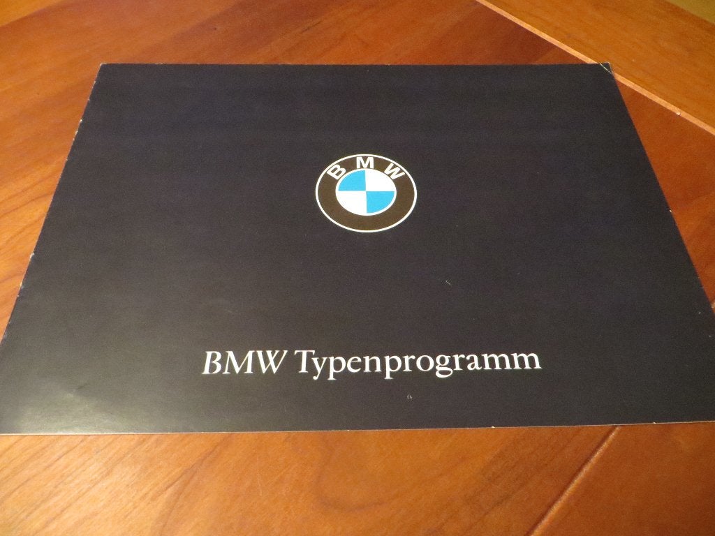 Folder BMW programma 1965 auto's en motorfietsen met prijzen, Ophalen of Verzenden, Zo goed als nieuw, BMW, BMW
