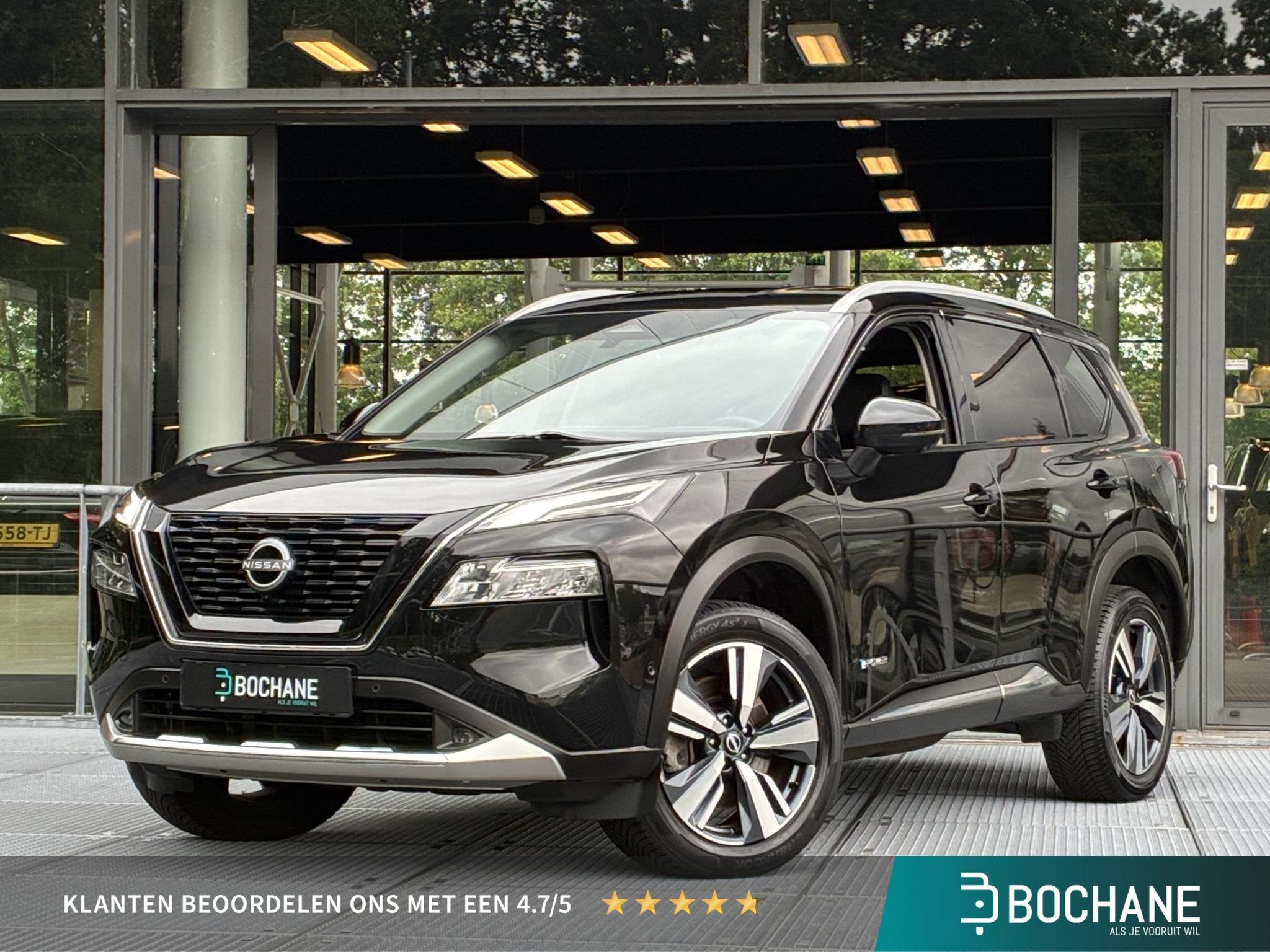 Nissan X-Trail 1.5 e-4orce Tekna 4WD 214PK | 360° Camera |, Auto's, Nissan, Automaat, 1497 cc, 2 kWh, Zwart