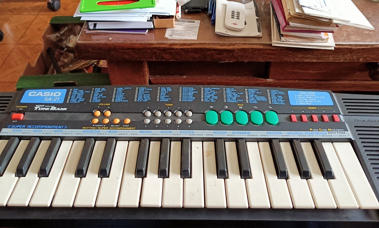 Casio SA-21 Tone Bank Keyboard - Vintage Synthesizer, Ophalen of Verzenden, Gebruikt, Overige aantallen, Casio