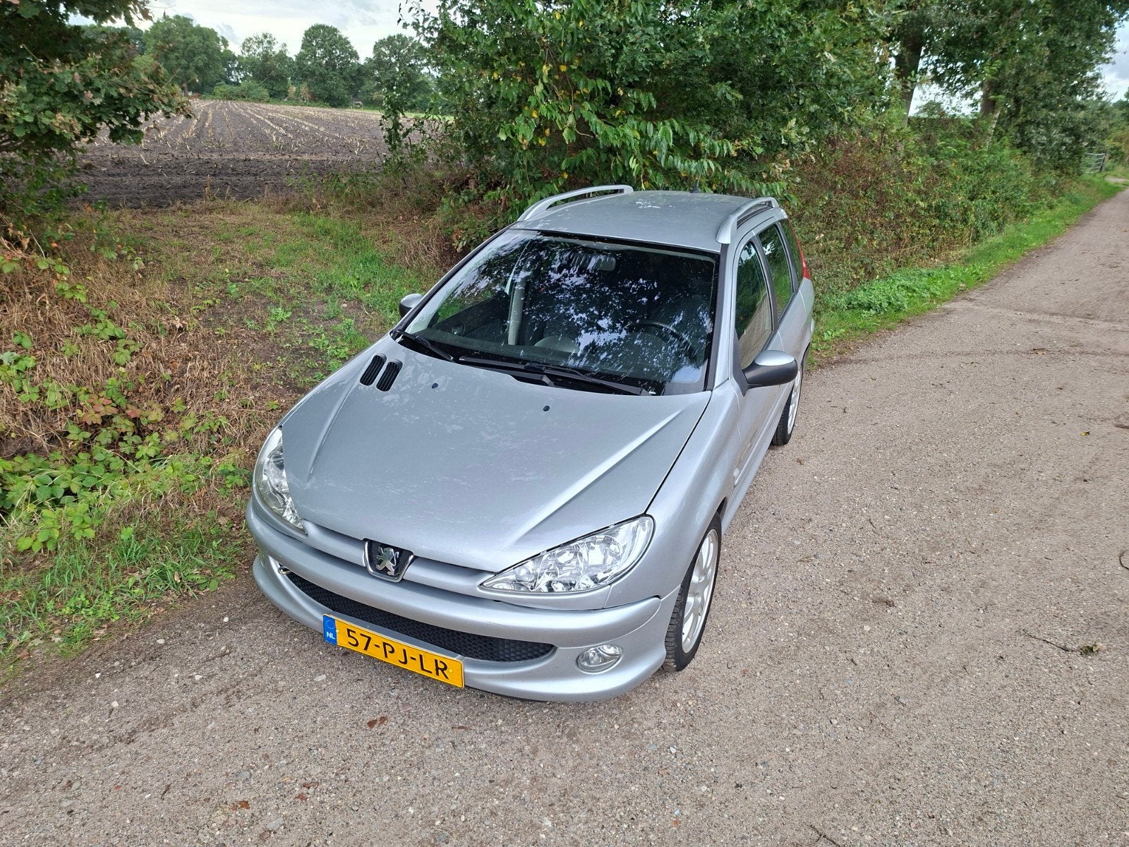 Peugeot 206 1.6 16V SW XS 2004 Grijs.  AIRCO, TREKHAAK, Auto's, Peugeot, Voorwielaandrijving, 4 cilinders, Metallic lak, Origineel Nederlands