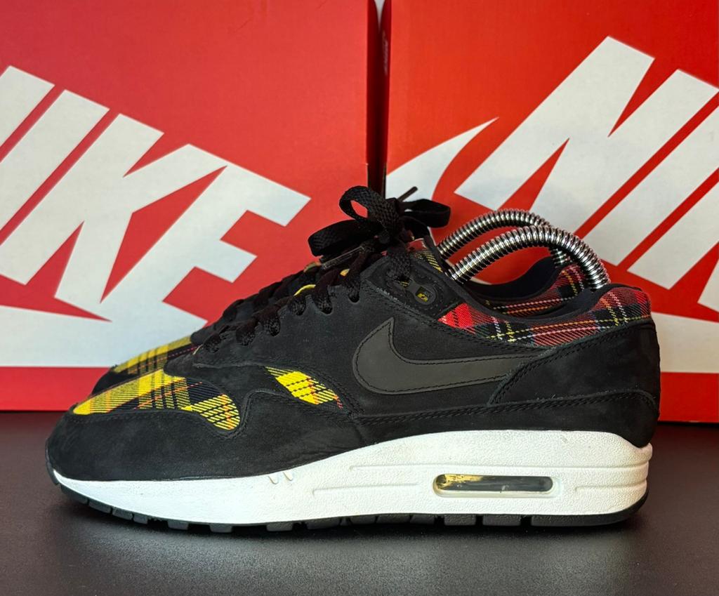 Nike Air Max 1 Tartan mt. 38, Ophalen of Verzenden, Zwart, Sneakers of Gympen