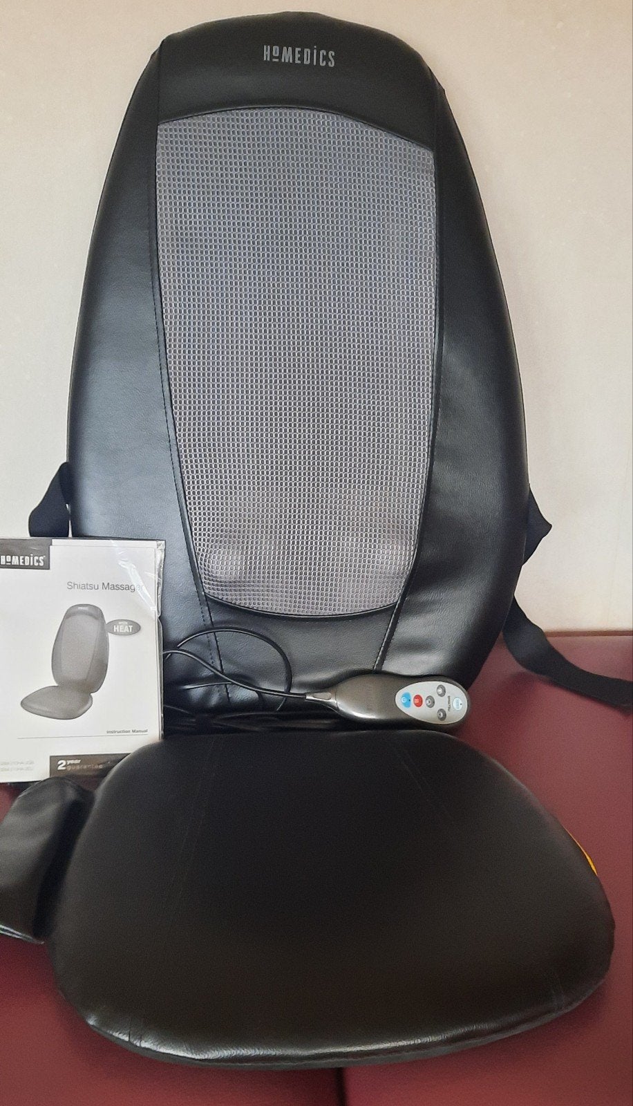 HoMedics Shiatsu Massagekussen met Warmtefunctie, Ophalen of Verzenden, Zo goed als nieuw, Massagestoel of Kussen