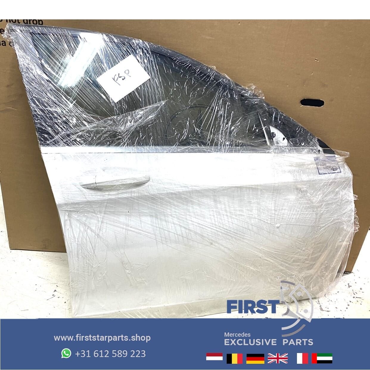 W205 C43 C63 AMG DEUR COMPLEET WIT RECHTS VOOR Mercedes C Kl, Gebruikt, -, Deur, Ophalen of Verzenden