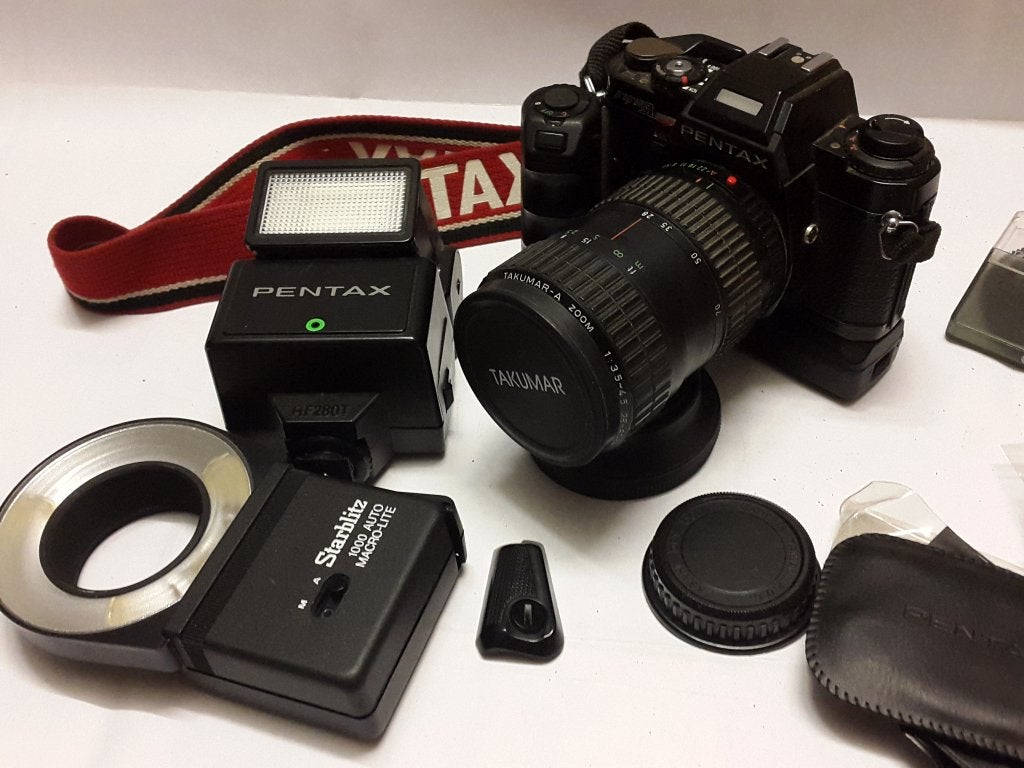 Pentax program A met veel extras, Ophalen of Verzenden, Gebruikt, Spiegelreflex, Pentax