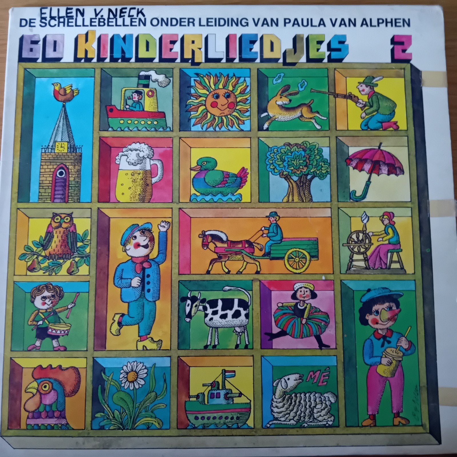 60 Kinderliedjes 2 - De Schellebellen o.l.v. Paula v. Alphen, Ophalen of Verzenden, Gebruikt, Muziek, Tot 2 jaar